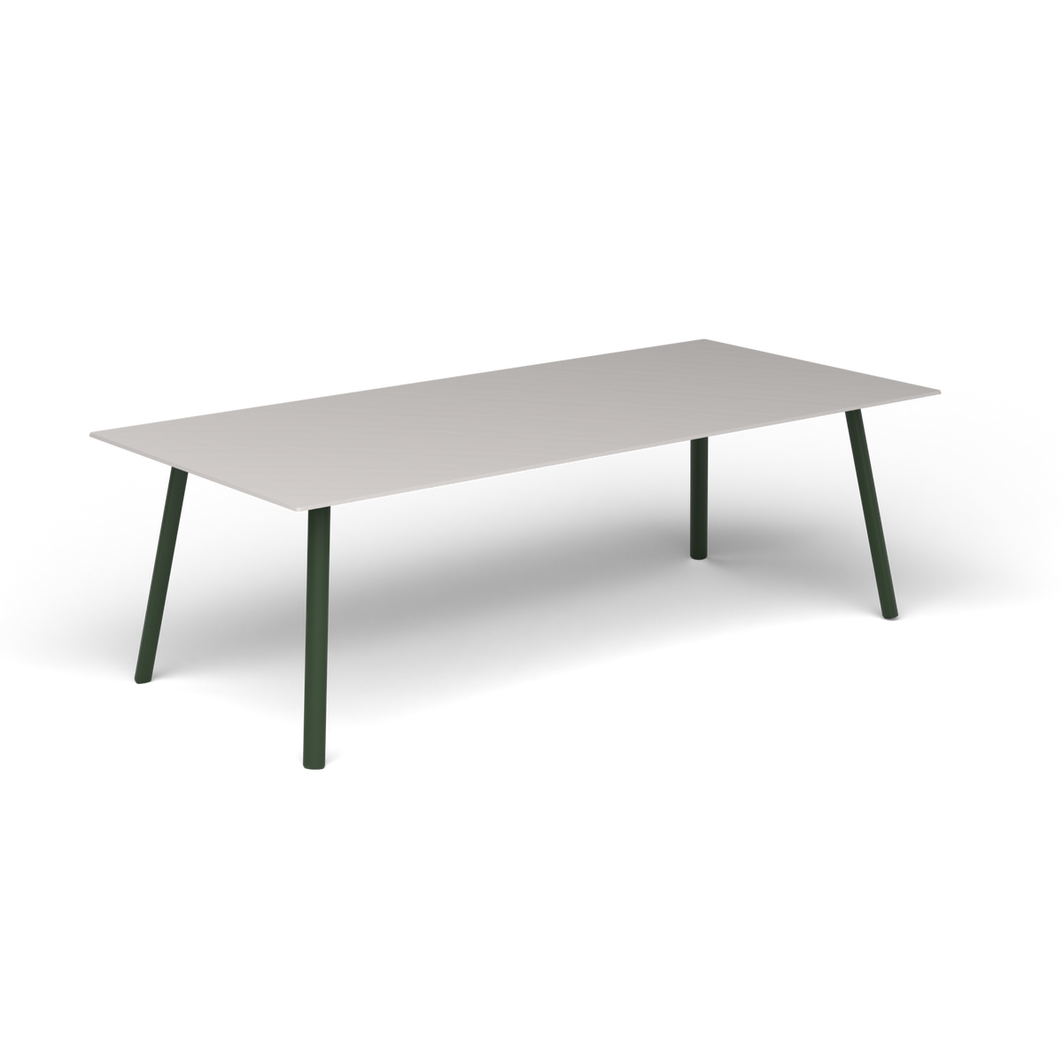 Mosaiko Rechthoekige Salontafel, 120 × 56 × h 38 cm, Bottle Green, Aluminium speckled Grey