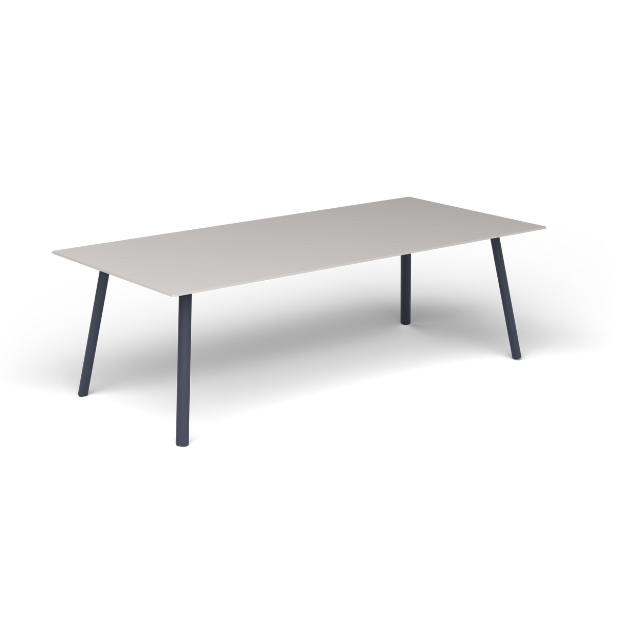 Mosaiko Rechthoekige Salontafel, 120 × 56 × h 38 cm, Grey Blue, Aluminium speckled Grey