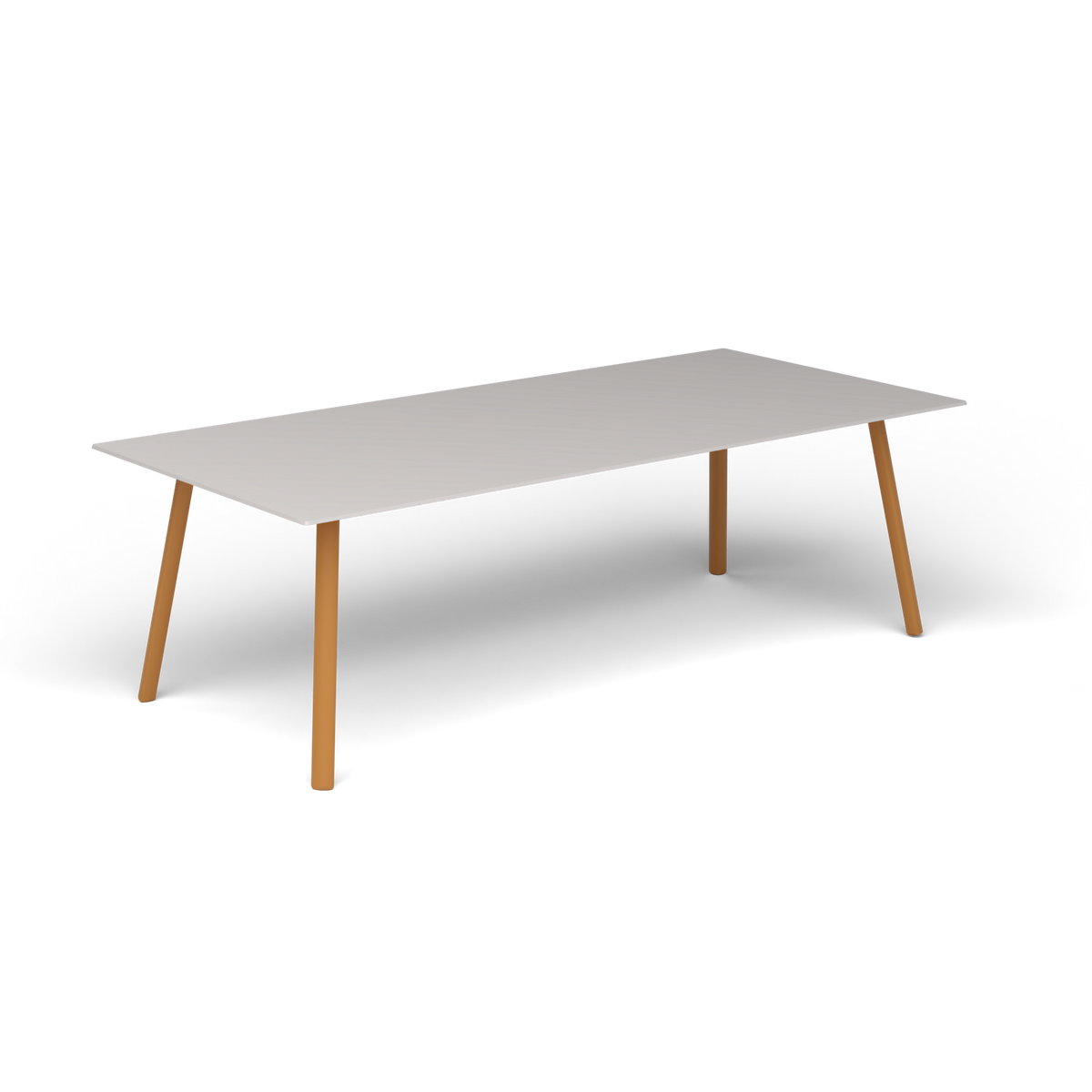 Mosaiko Rechthoekige Salontafel, 120 × 56 × h 38 cm, Mustard Yellow, Aluminium speckled Grey