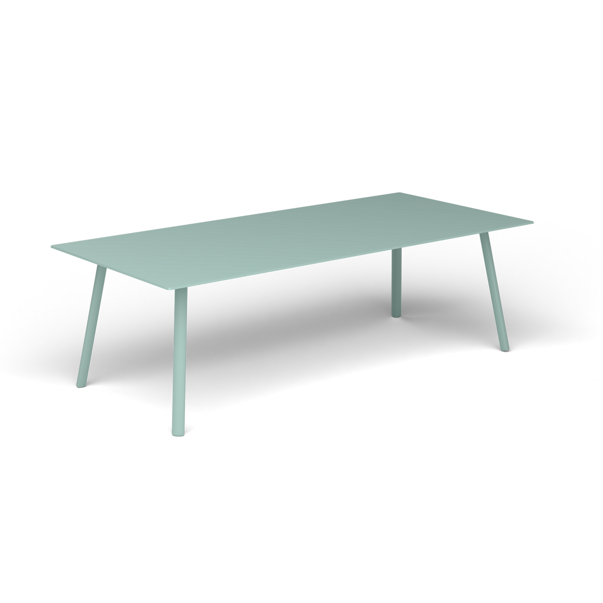 Mosaiko Rechthoekige Salontafel, 120 × 56 × h 38 cm, Light Blue, Gelakt aluminium (volgt onderstelkleur)