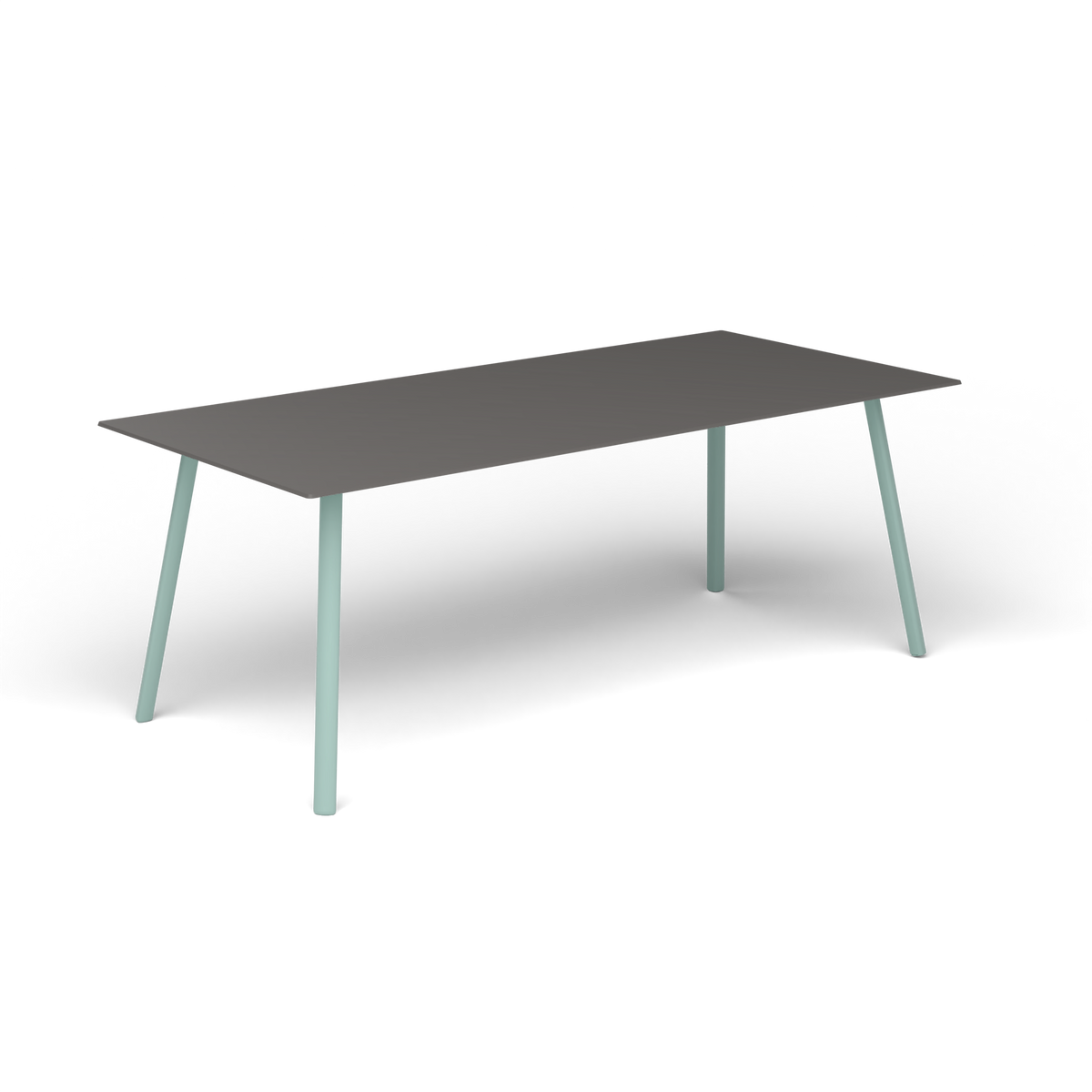 Mosaiko Rechthoekige Salontafel, 120 × 56 × h 45 cm, Light Blue, Aluminium speckled Anthracite