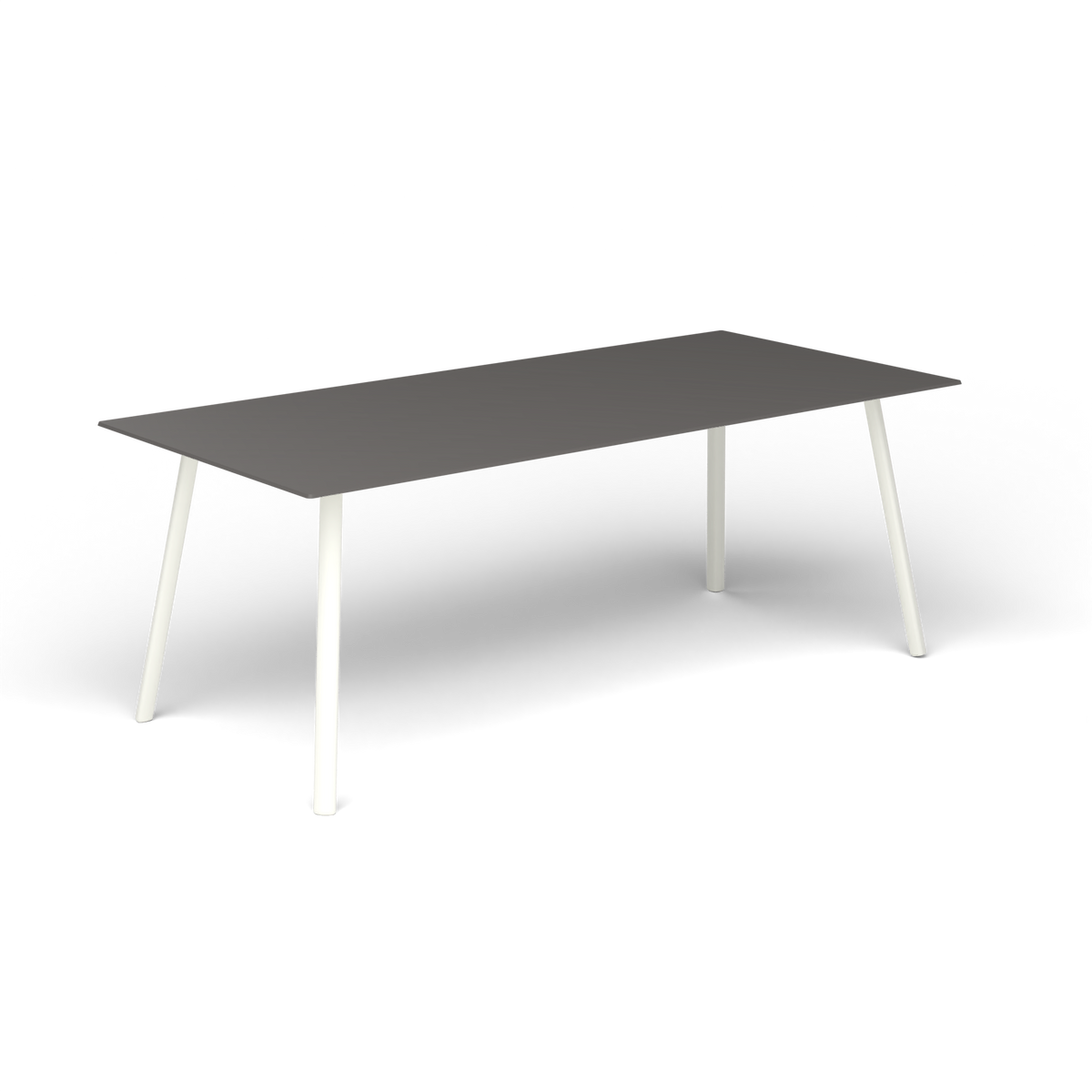 Mosaiko Rechthoekige Salontafel, 120 × 56 × h 45 cm, White, Aluminium speckled Anthracite