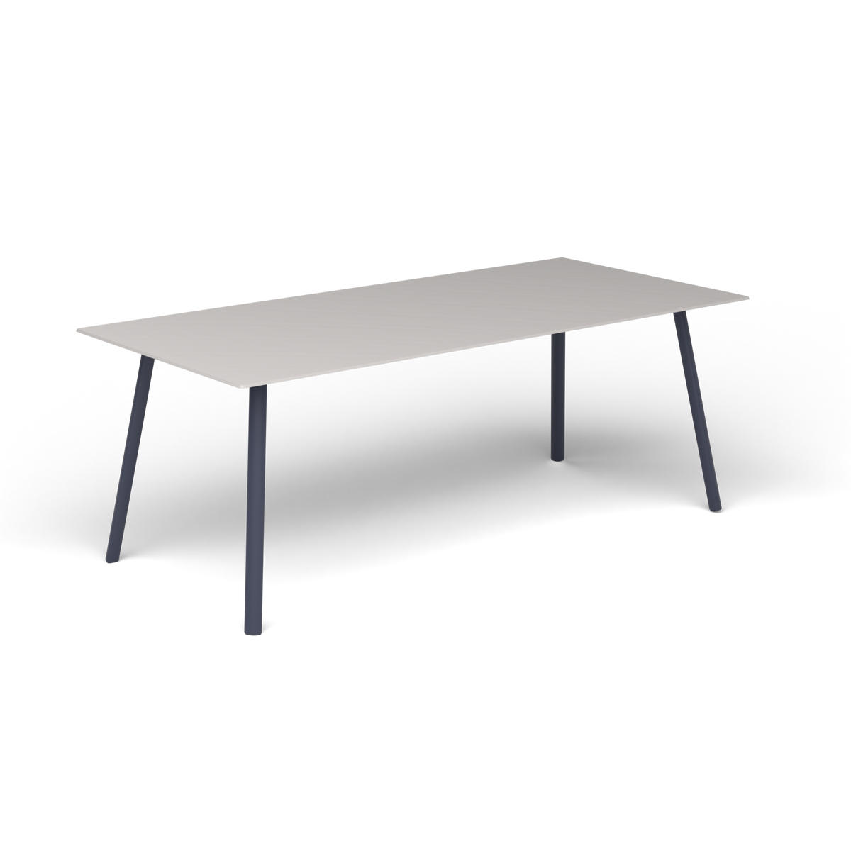 Mosaiko Rechthoekige Salontafel, 120 × 56 × h 45 cm, Grey Blue, Aluminium speckled Grey