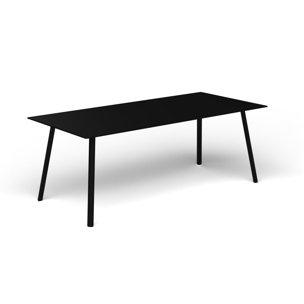 Mosaiko Rechthoekige Salontafel, 120 × 56 × h 45 cm, Black, Gelakt aluminium (volgt onderstelkleur)