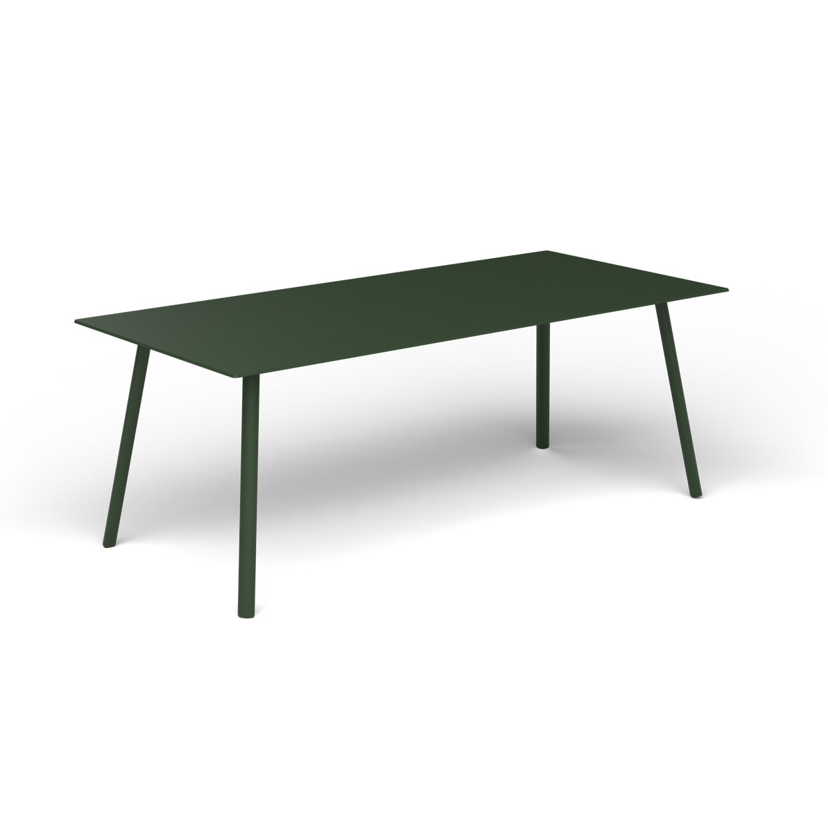 Mosaiko Rechthoekige Salontafel, 120 × 56 × h 45 cm, Bottle Green, Gelakt aluminium (volgt onderstelkleur)