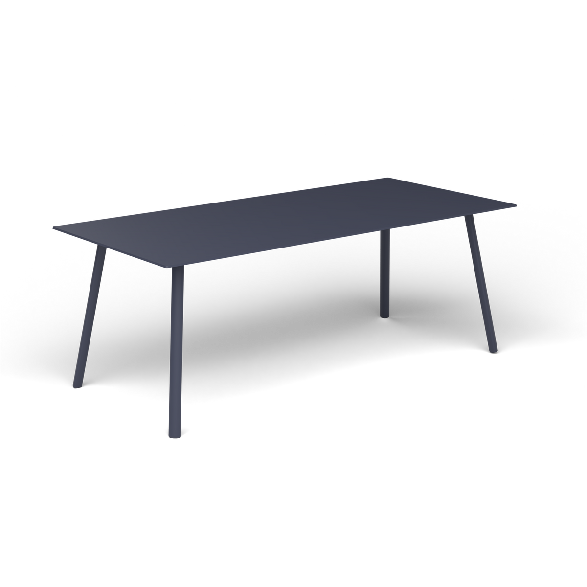 Mosaiko Rechthoekige Salontafel, 120 × 56 × h 45 cm, Grey Blue, Gelakt aluminium (volgt onderstelkleur)