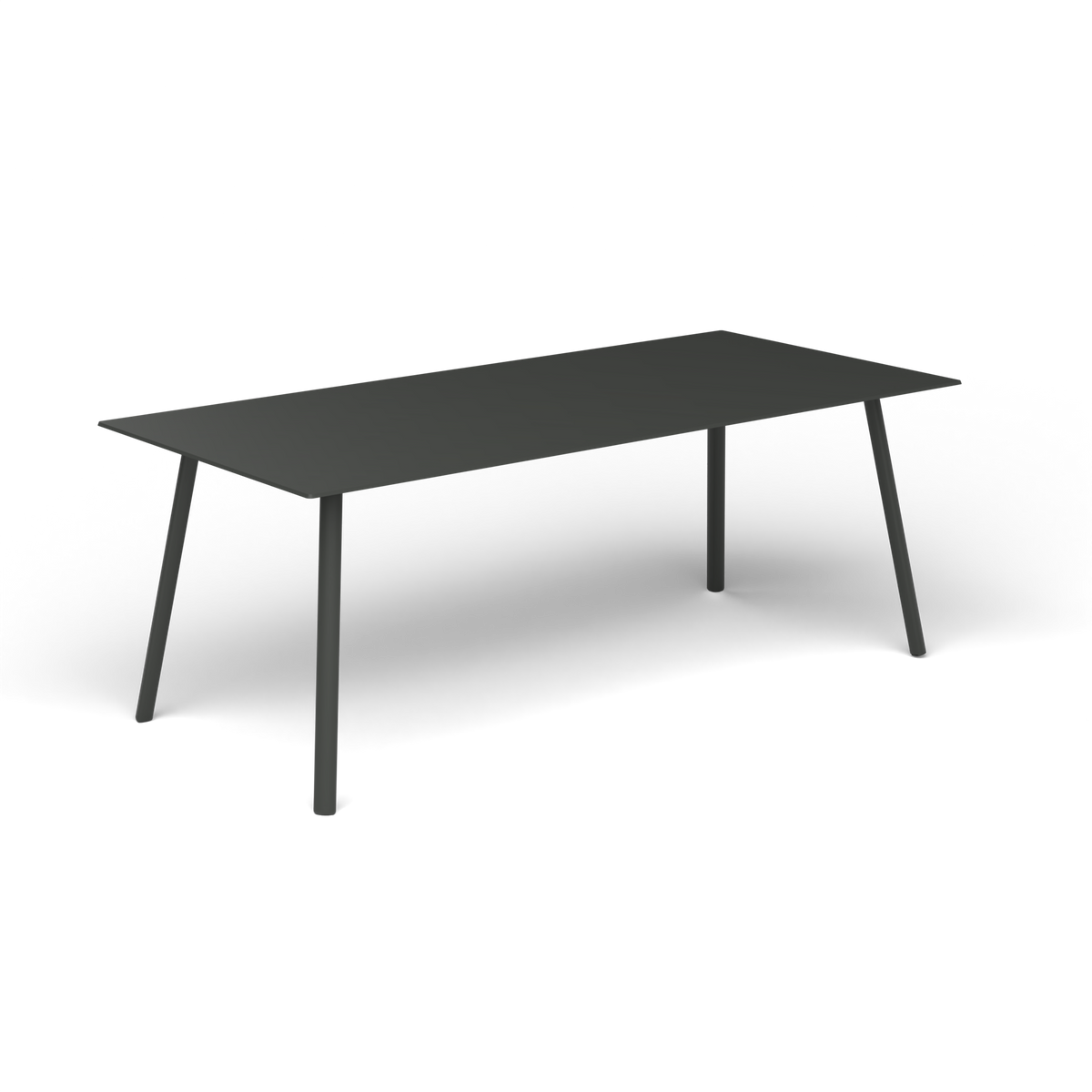 Mosaiko Rechthoekige Salontafel, 120 × 56 × h 45 cm, Metallic Grey, Gelakt aluminium (volgt onderstelkleur)