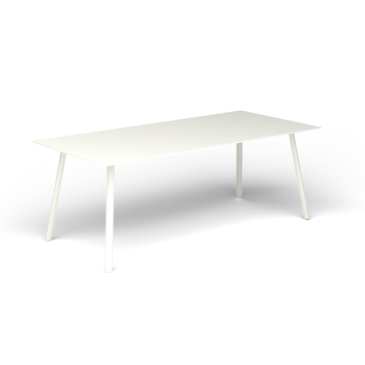 Mosaiko Rechthoekige Salontafel, 120 × 56 × h 45 cm, White, Gelakt aluminium (volgt onderstelkleur)