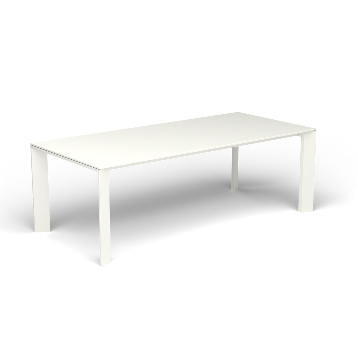 Grande Arche Rechthoekige Eettafel, White, Gelakt aluminium (volgt onderstelkleur)