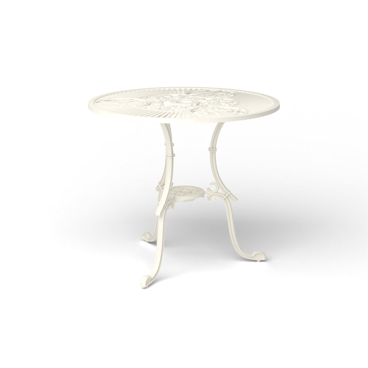 Narcisi Ronde Eettafel, Antique White