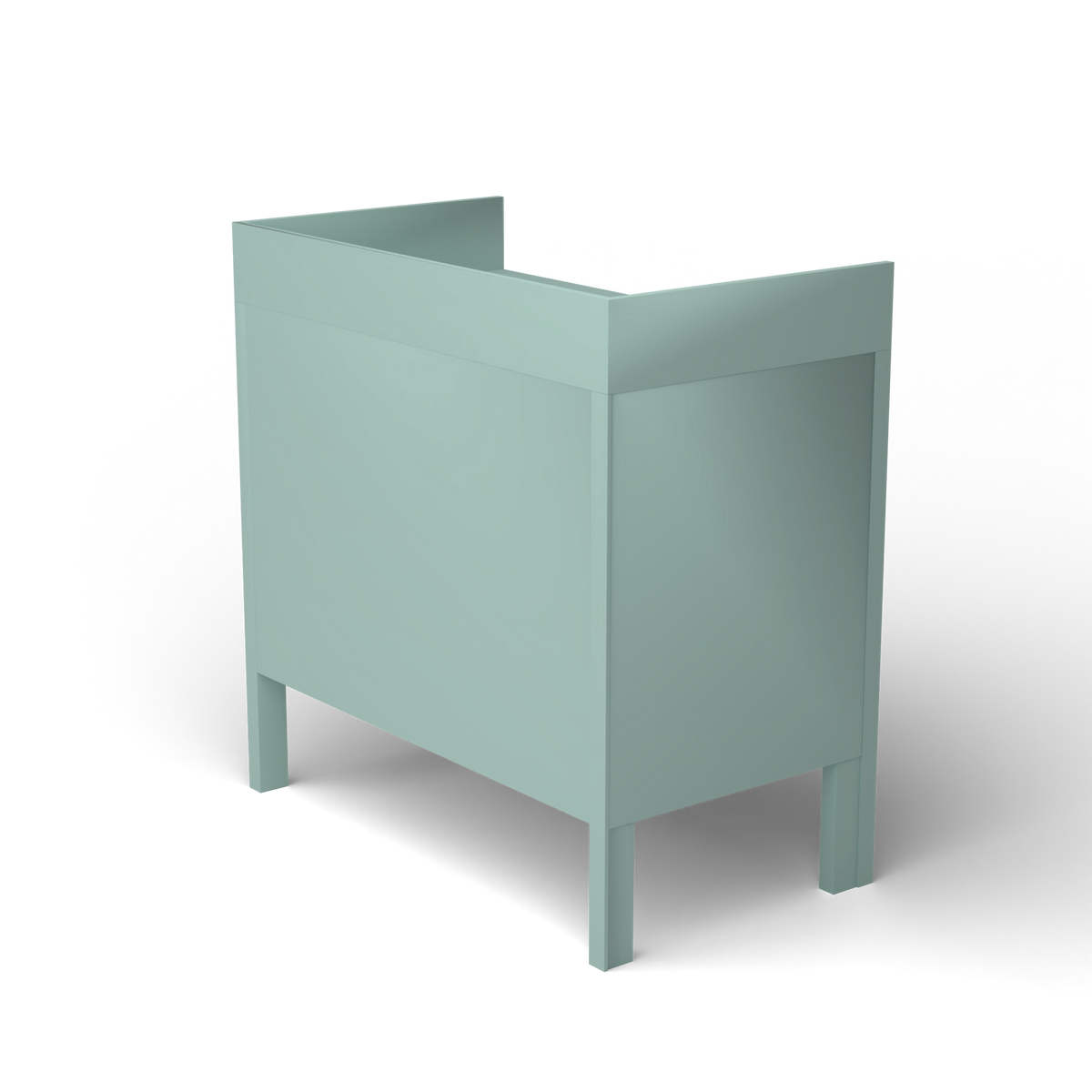 Ninfea Dressoir met Opstaande Rand, 90 × 51 × h 92 cm, Light Blue