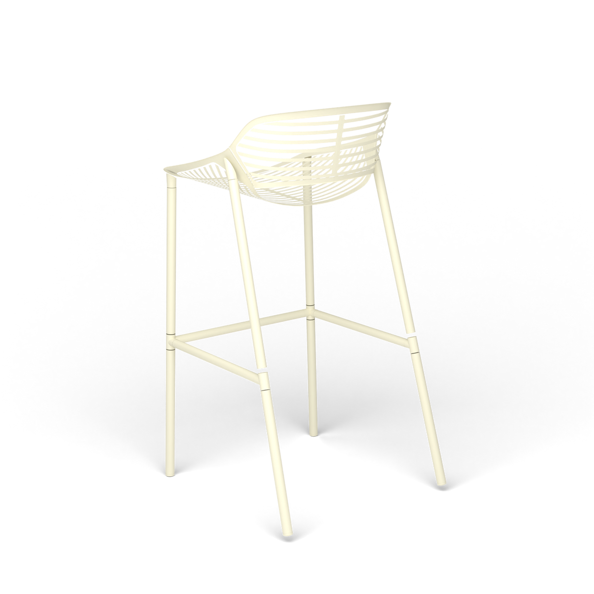 Niwa Kruk, 53 × 60 × h 77/100 cm, Butter White