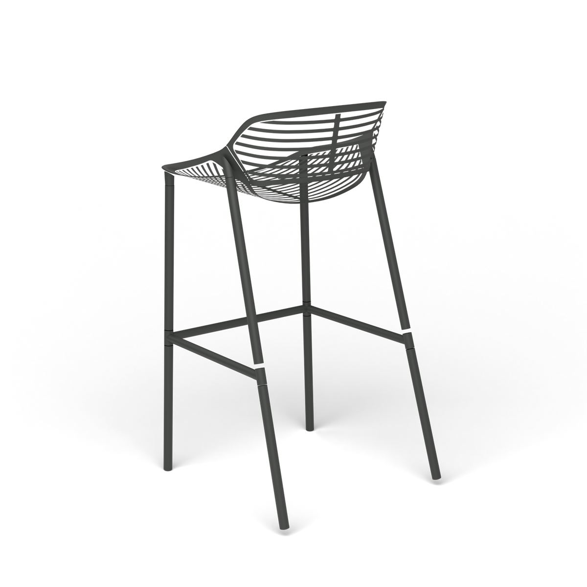 Niwa Kruk, 53 × 60 × h 77/100 cm, Metallic Grey