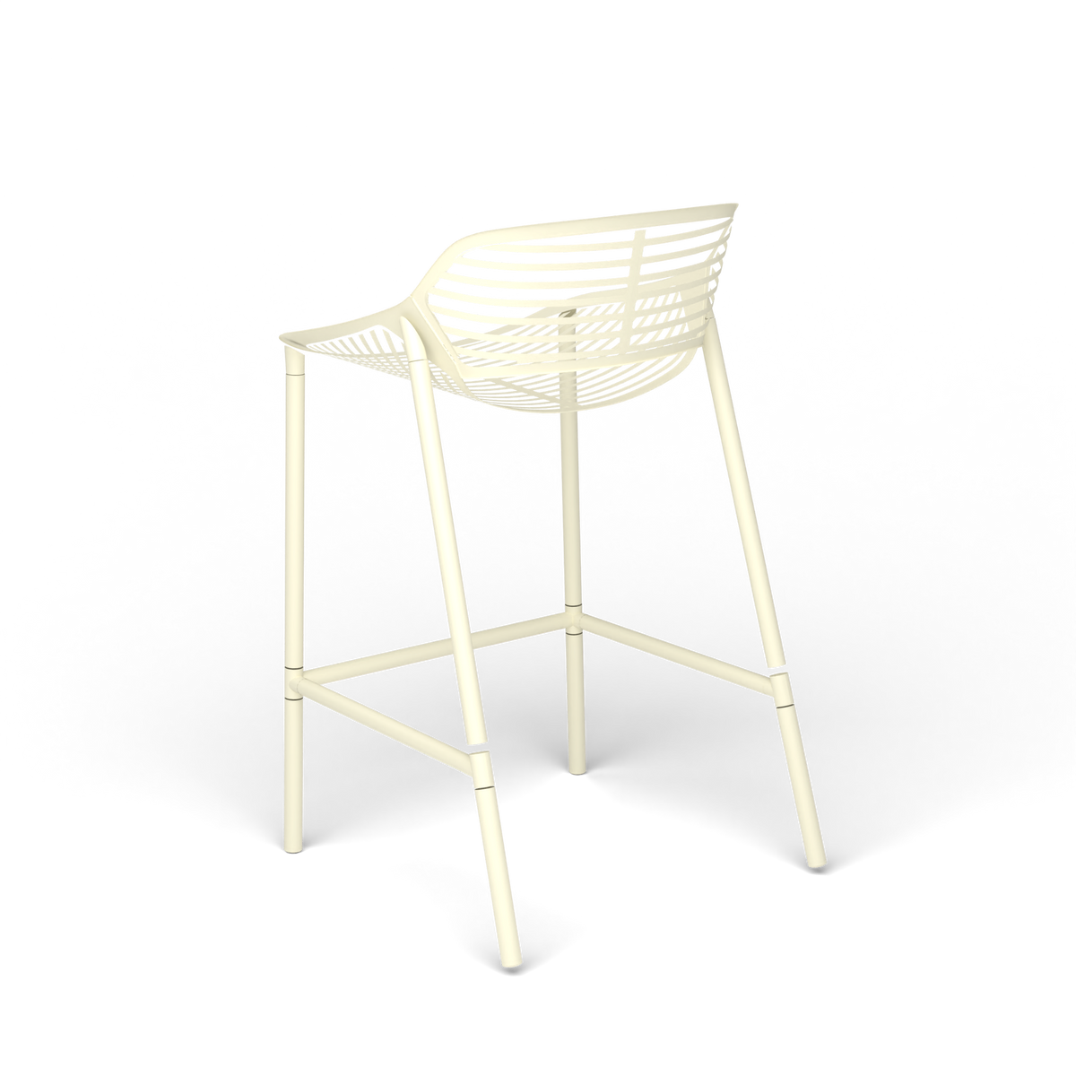Niwa Kruk, 53 × 57 × h 62/86 cm, Butter White