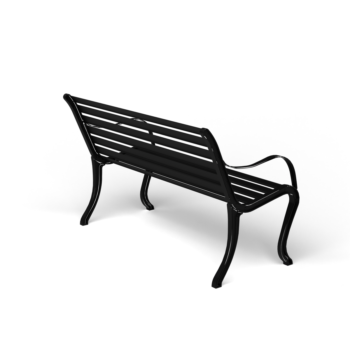 Oasi Bank, 2-zits, 127 cm, Black