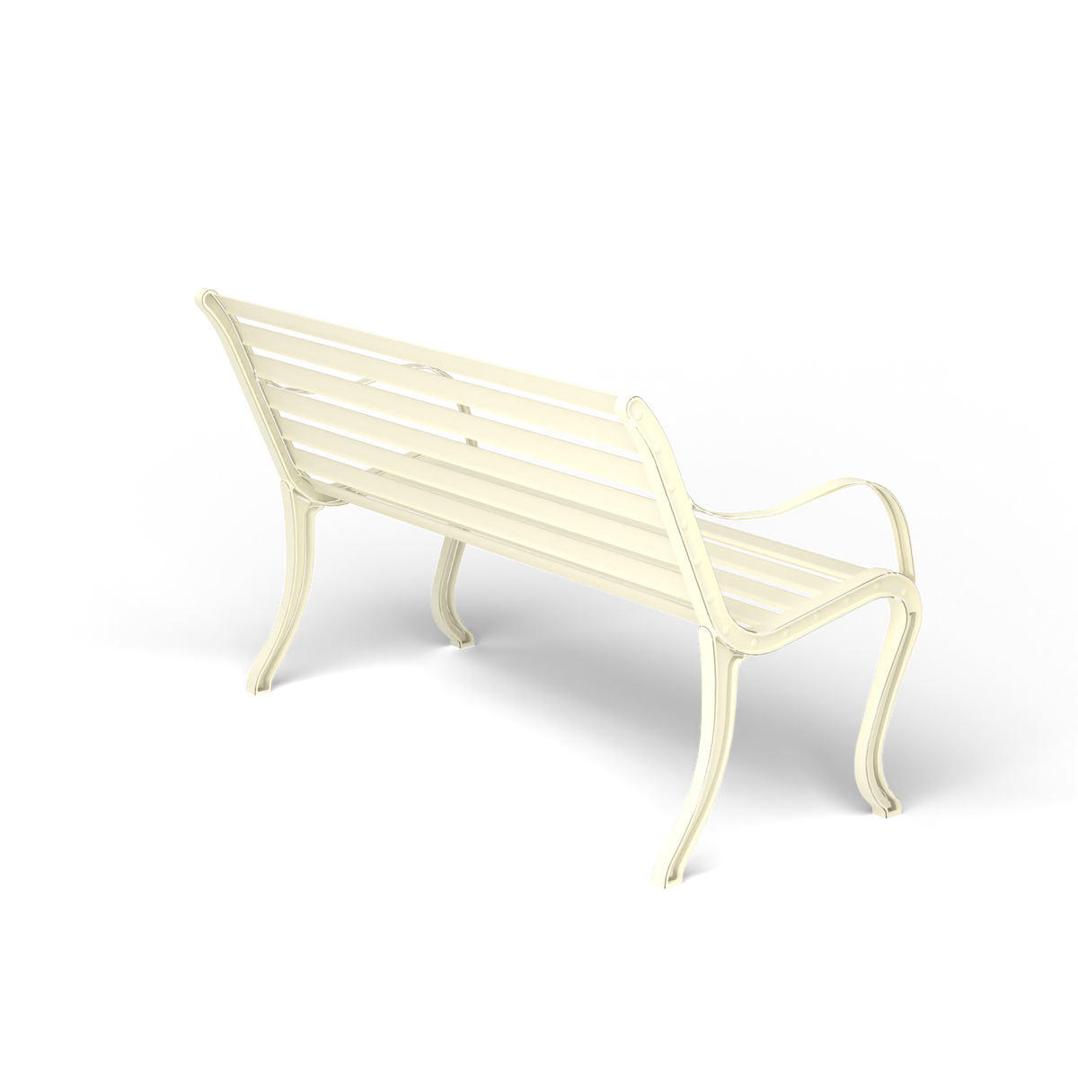Oasi Bank, 2-zits, 127 cm, Butter White