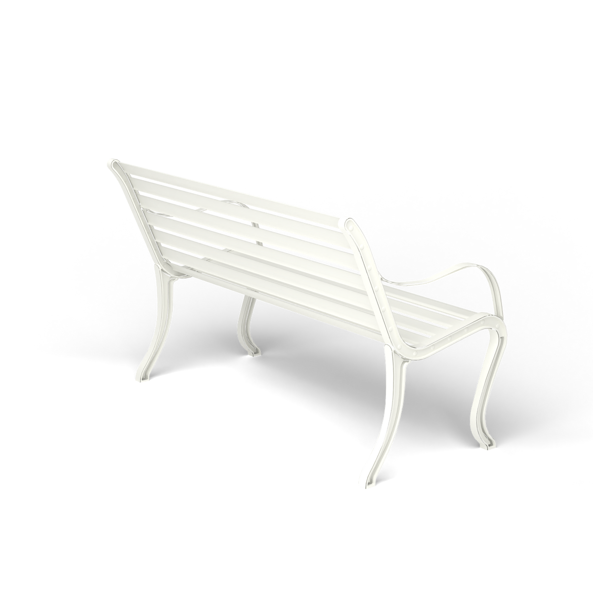 Oasi Bank, 2-zits, 127 cm, White