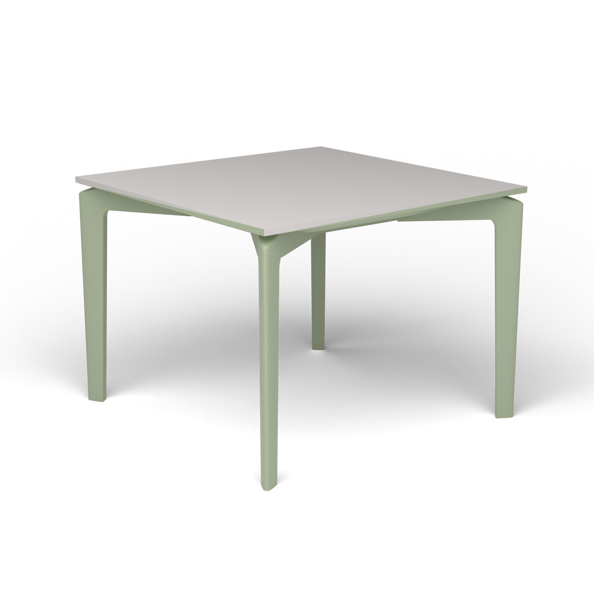 AllSize Salontafel, 50 × 50 × 38 cm, Green Tea, Aluminium speckled Grey