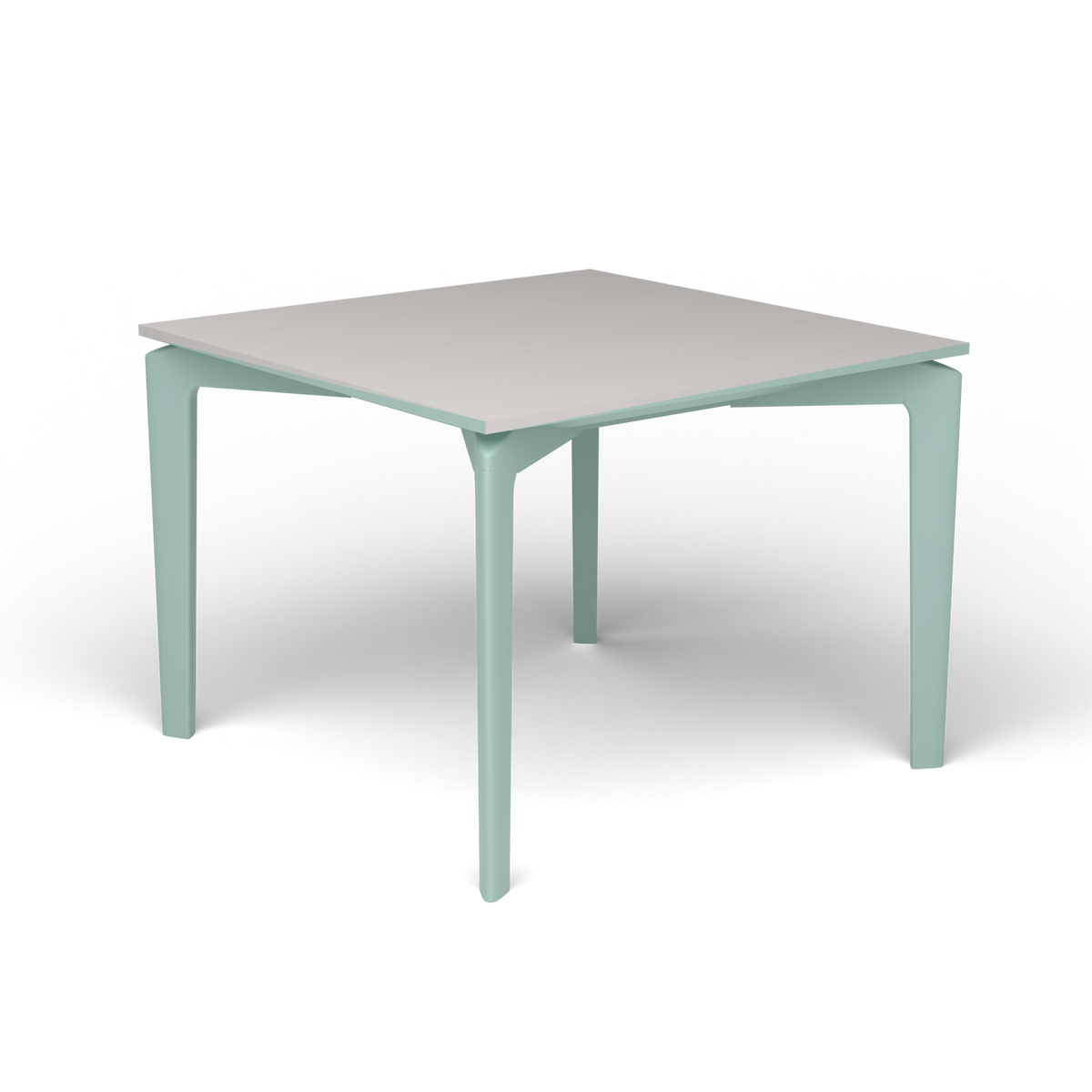 AllSize Salontafel, 50 × 50 × 38 cm, Light Blue, Aluminium speckled Grey