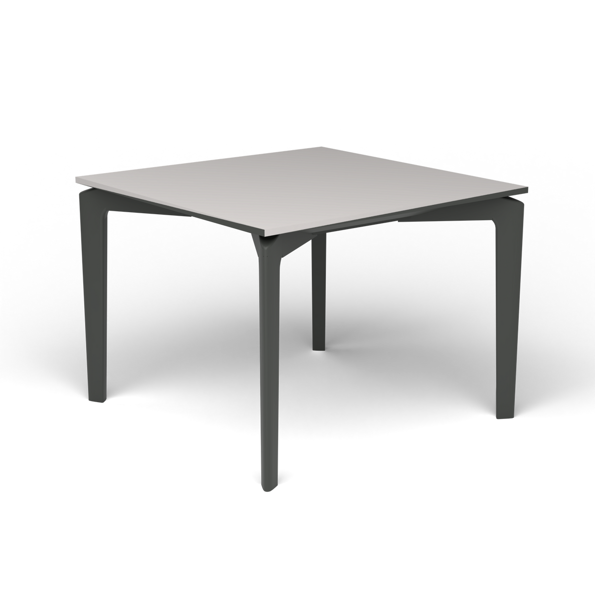 AllSize Salontafel, 50 × 50 × 38 cm, Metallic Grey, Aluminium speckled Grey