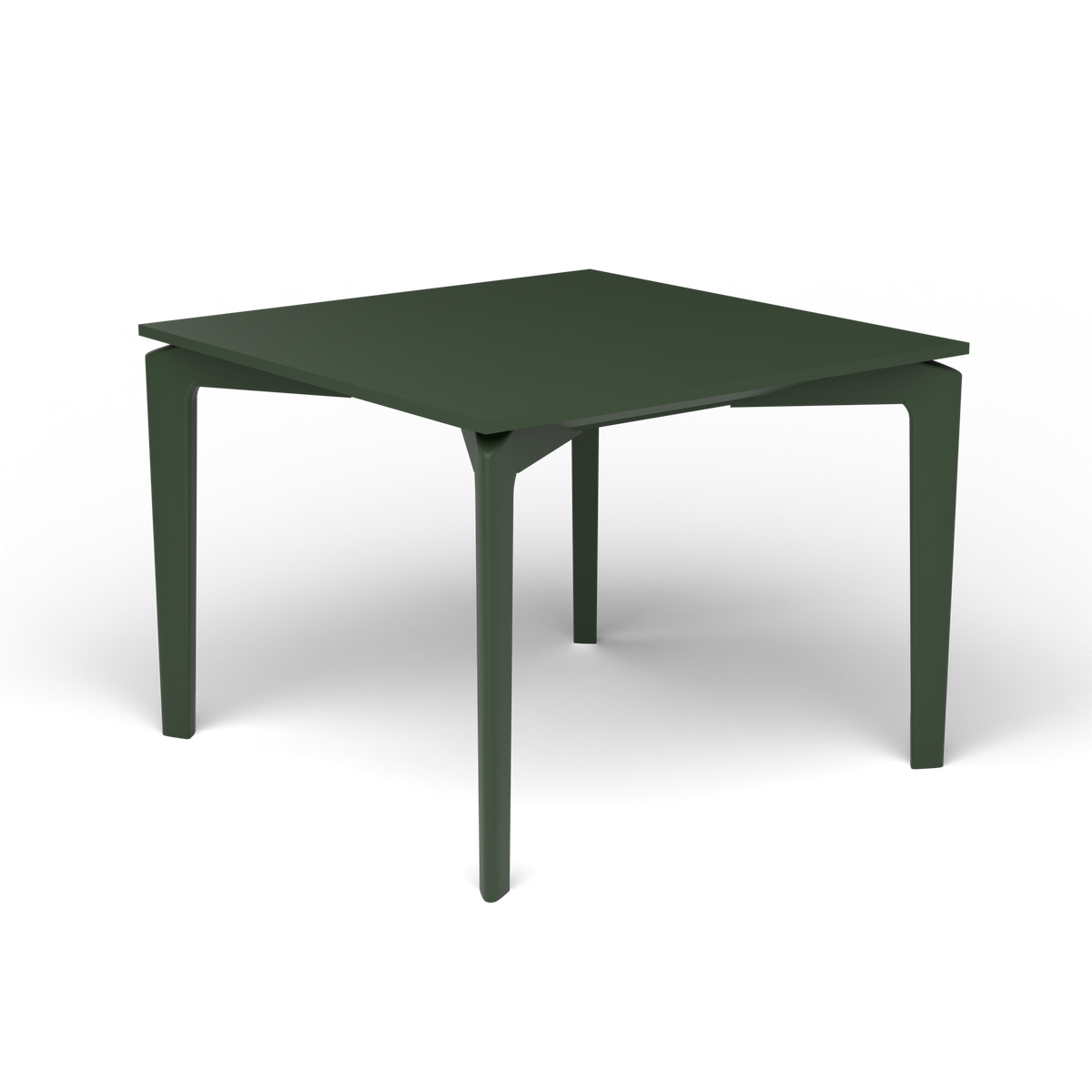 AllSize Salontafel, 50 × 50 × 38 cm, Bottle Green, Gelakt aluminium (volgt onderstelkleur)