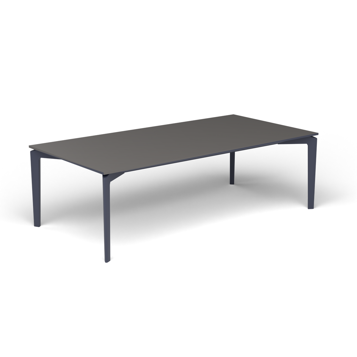 AllSize Salontafel, 120 × 60 × 38 cm, Grey Blue, Aluminium speckled Anthracite