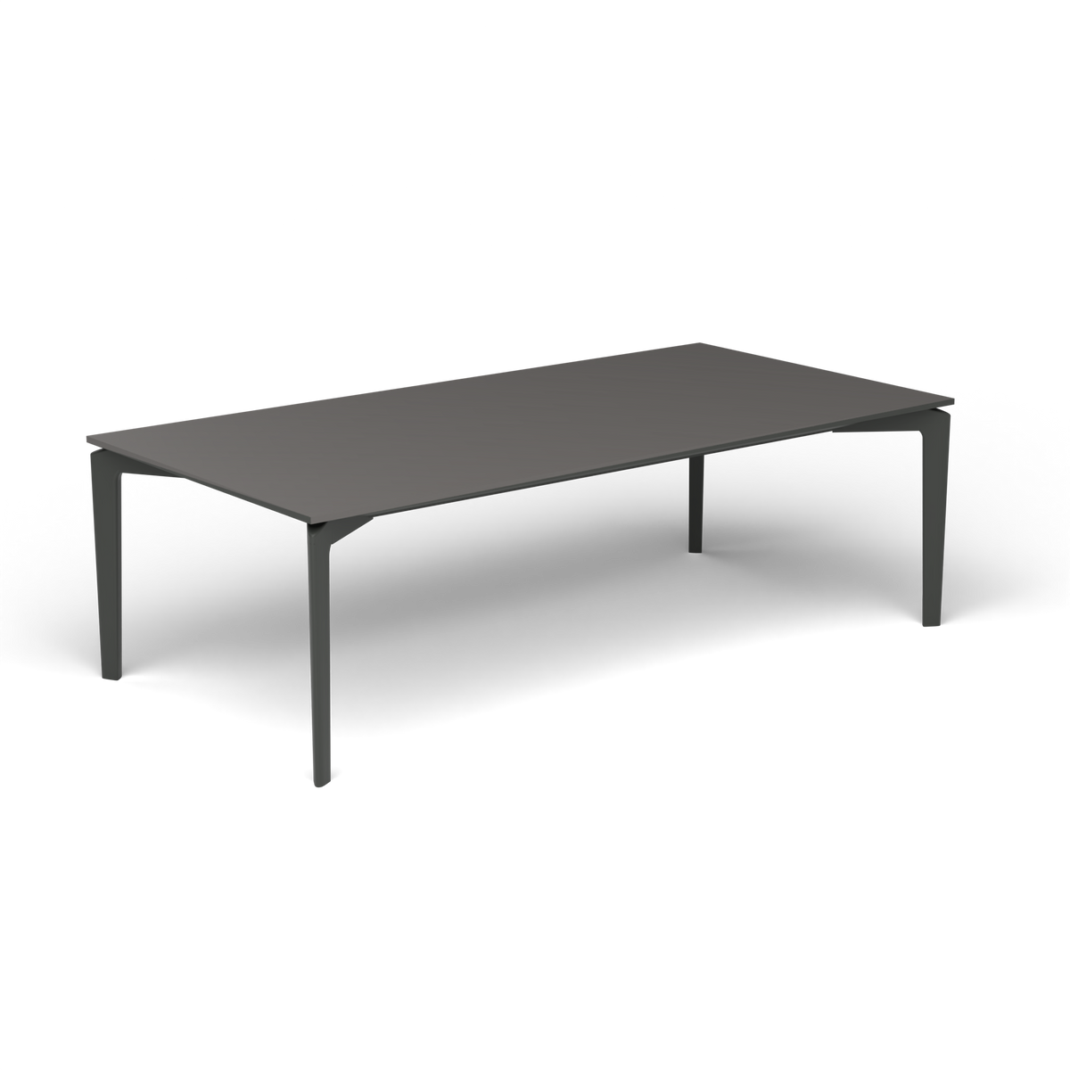 AllSize Salontafel, 120 × 60 × 38 cm, Metallic Grey, Aluminium speckled Anthracite