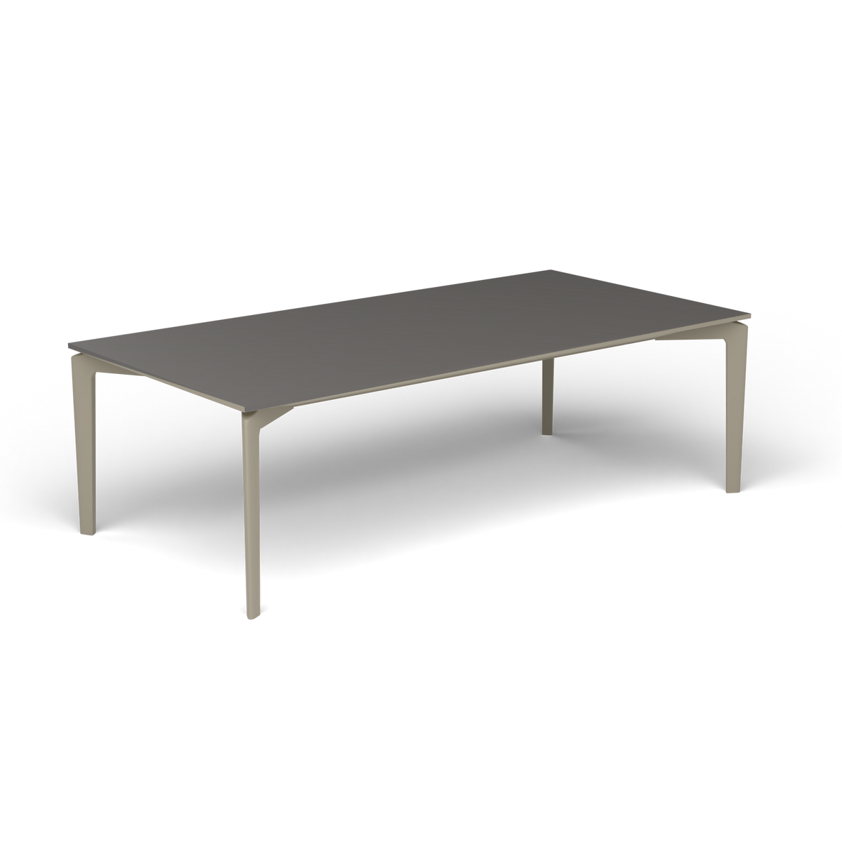 AllSize Salontafel, 120 × 60 × 38 cm, Pearly Gold, Aluminium speckled Anthracite
