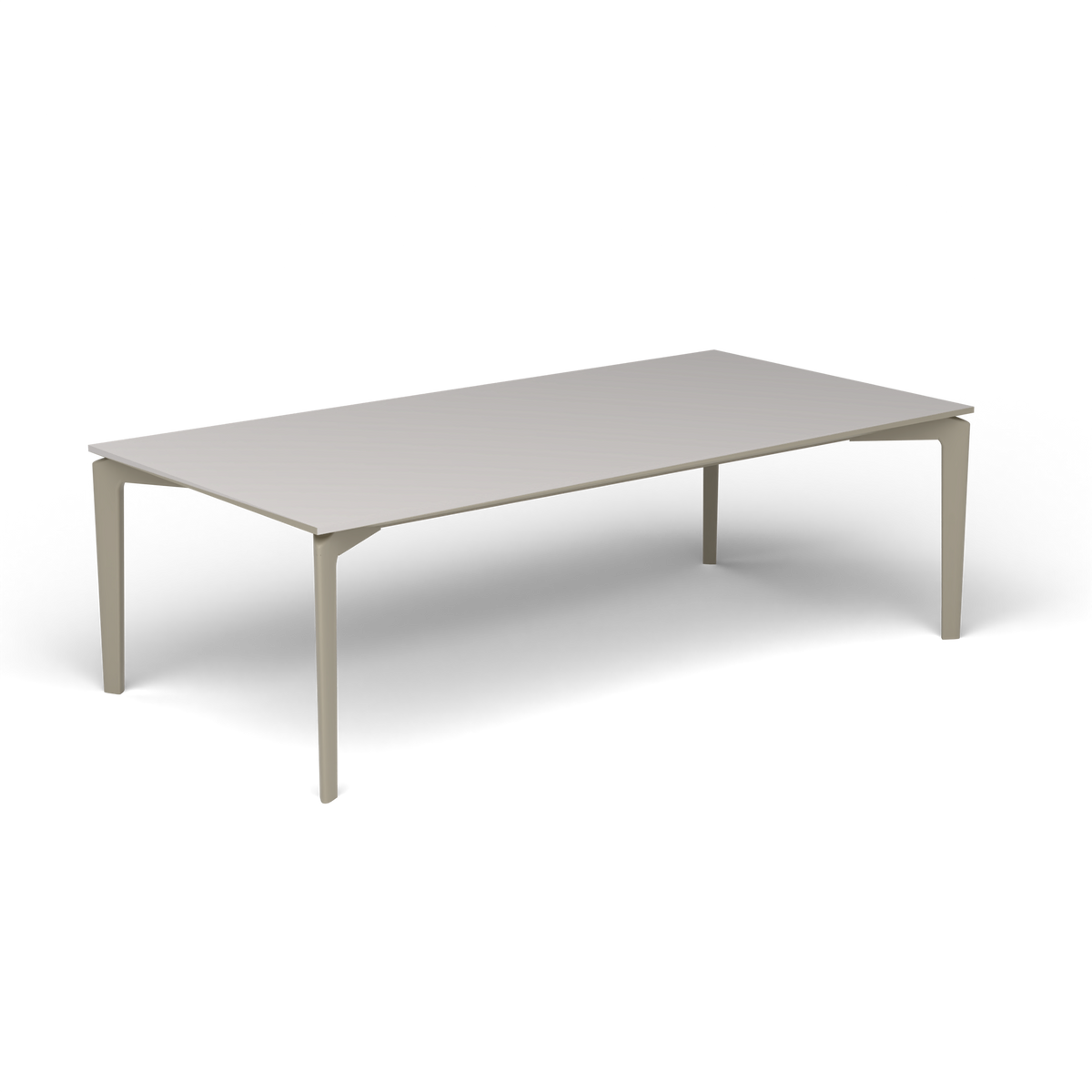 AllSize Salontafel, 120 × 60 × 38 cm, Pearly Gold, Aluminium speckled Grey