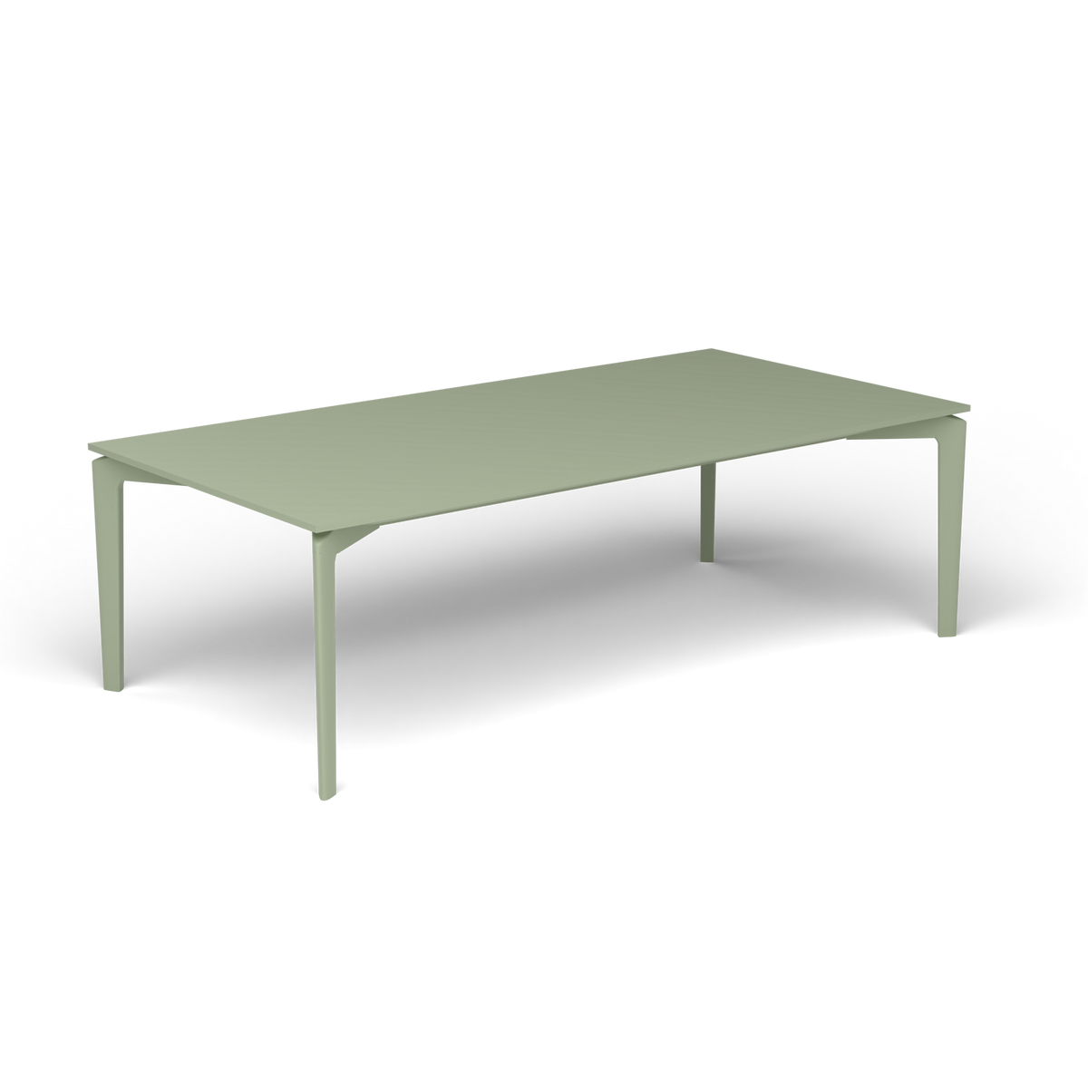 AllSize Salontafel, 120 × 60 × 38 cm, Green Tea, Gelakt aluminium (volgt onderstelkleur)