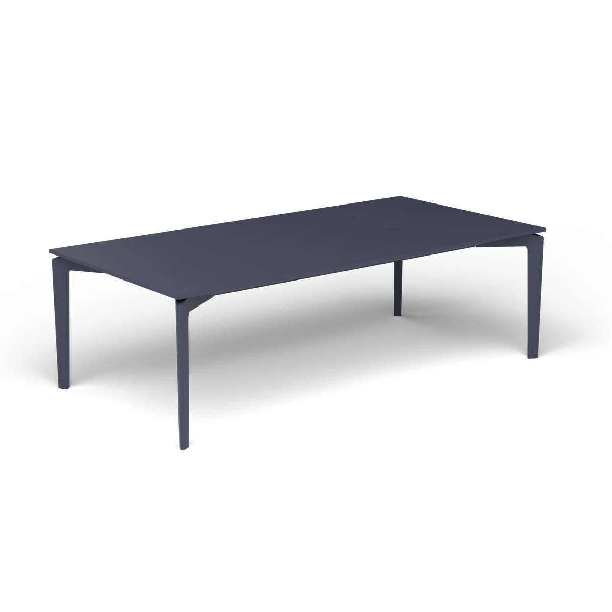 AllSize Salontafel, 120 × 60 × 38 cm, Grey Blue, Gelakt aluminium (volgt onderstelkleur)