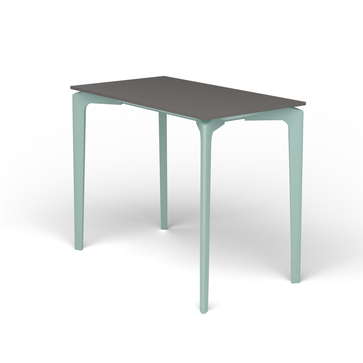 AllSize Console, 90 × 50 × 74 cm, Light Blue, Aluminium speckled Anthracite