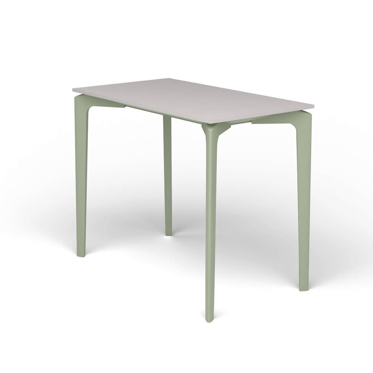 AllSize Console, 90 × 50 × 74 cm, Green Tea, Aluminium speckled Grey