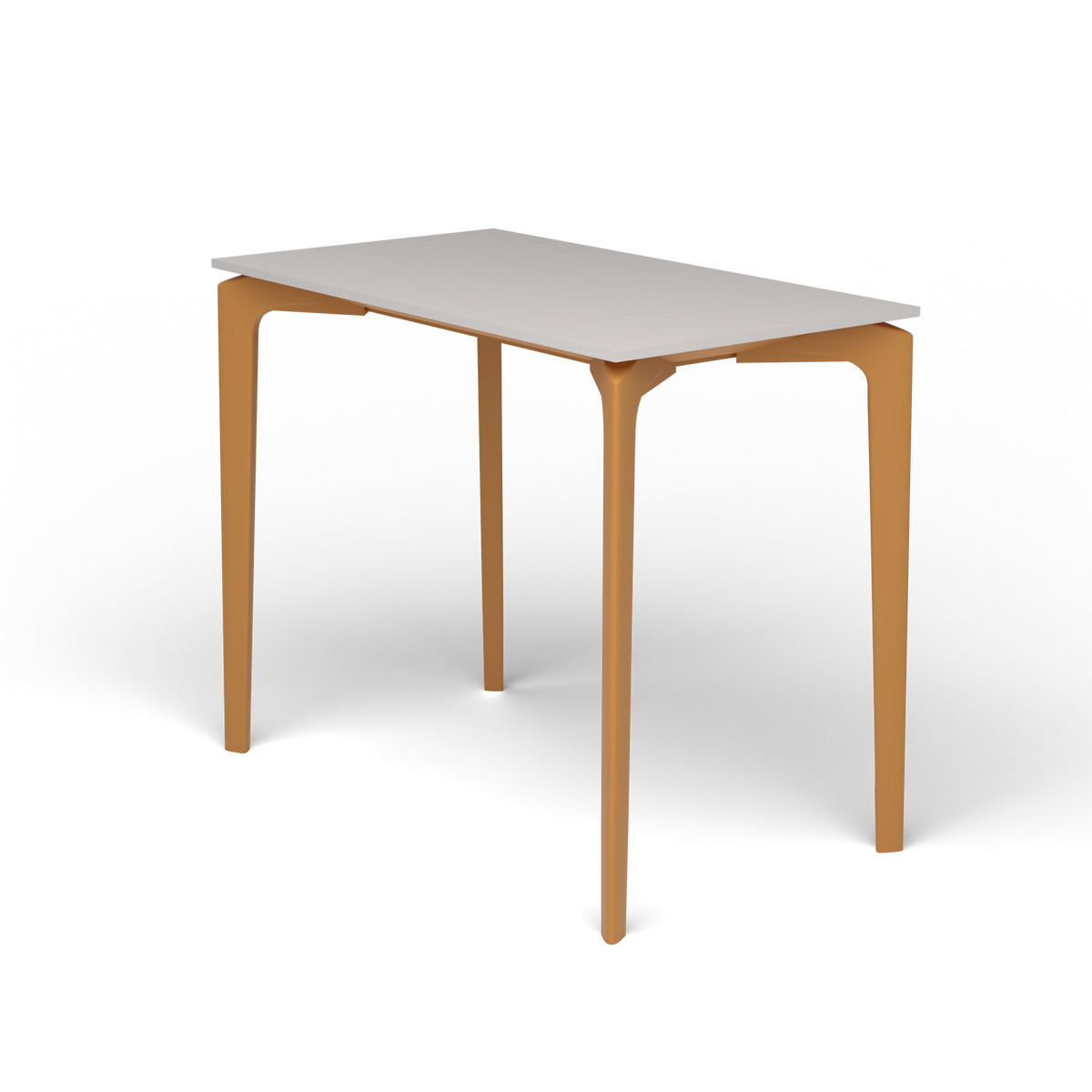 AllSize Console, 90 × 50 × 74 cm, Mustard Yellow, Aluminium speckled Grey
