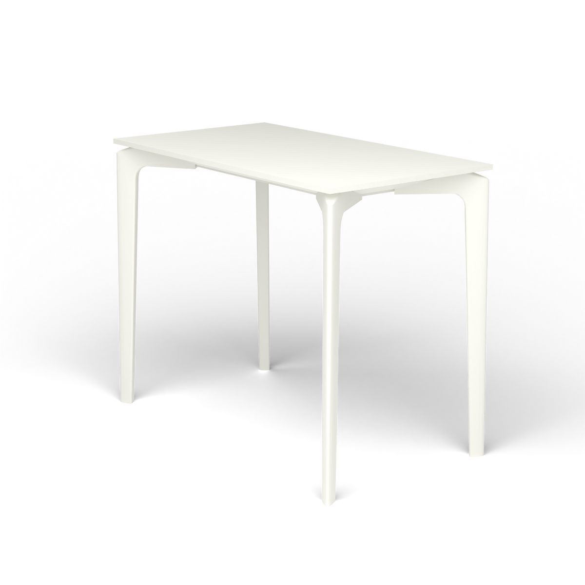 AllSize Console, 90 × 50 × 74 cm, White, Gelakt aluminium (volgt onderstelkleur)
