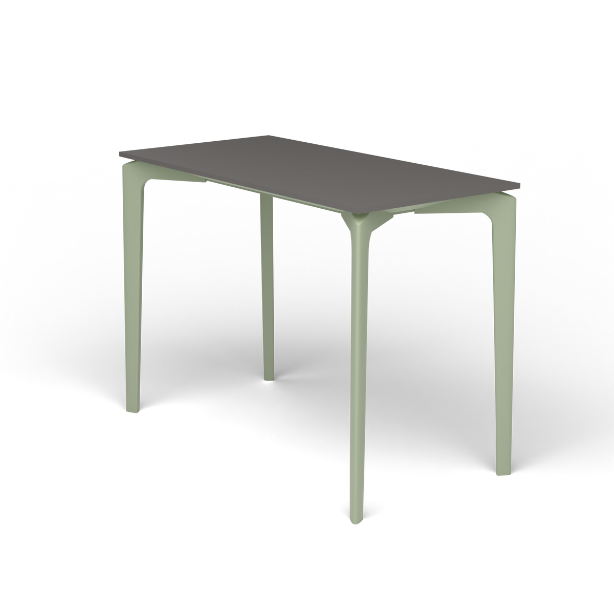 AllSize Console, 100 × 50 × 74 cm, Green Tea, Aluminium speckled Anthracite
