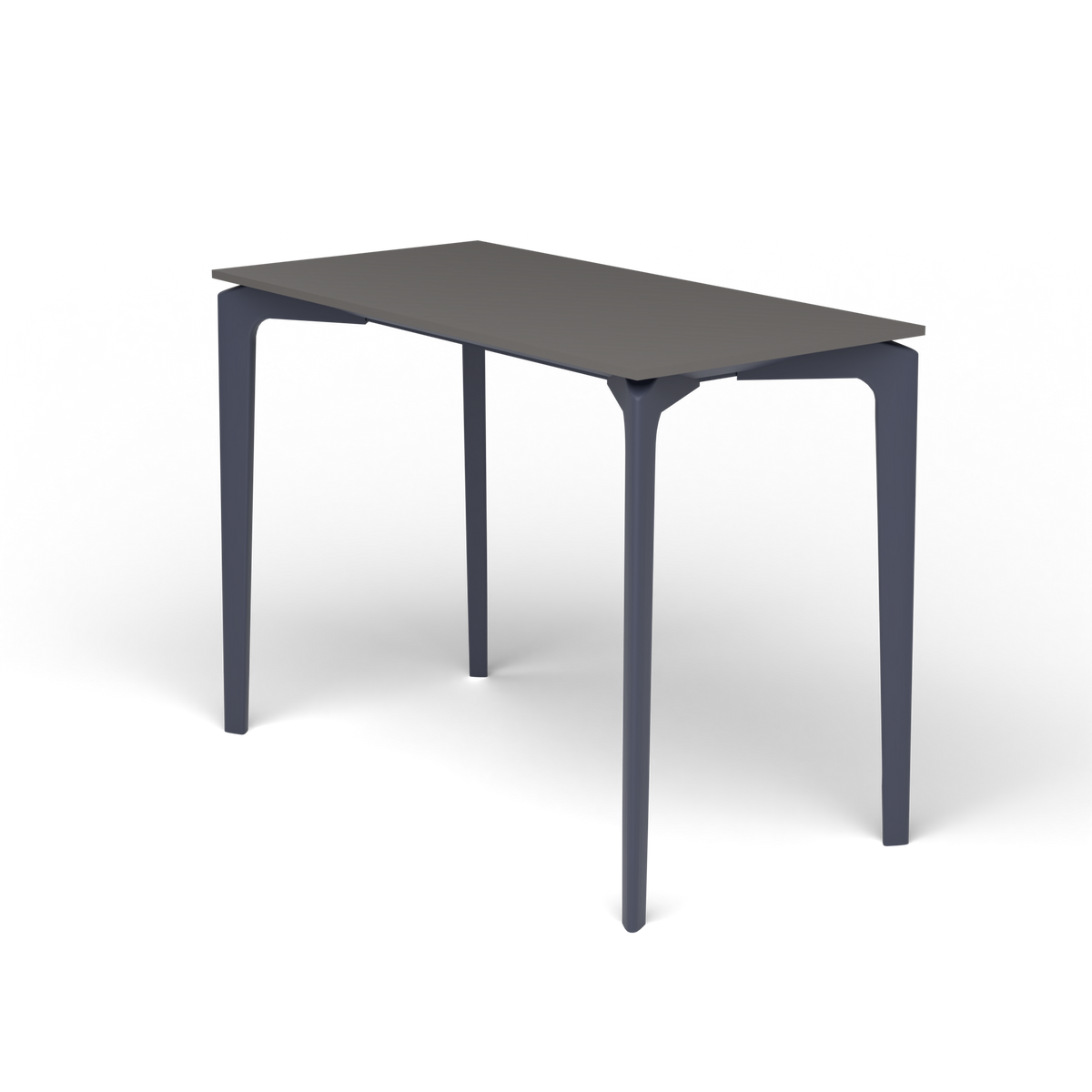 AllSize Console, 100 × 50 × 74 cm, Grey Blue, Aluminium speckled Anthracite