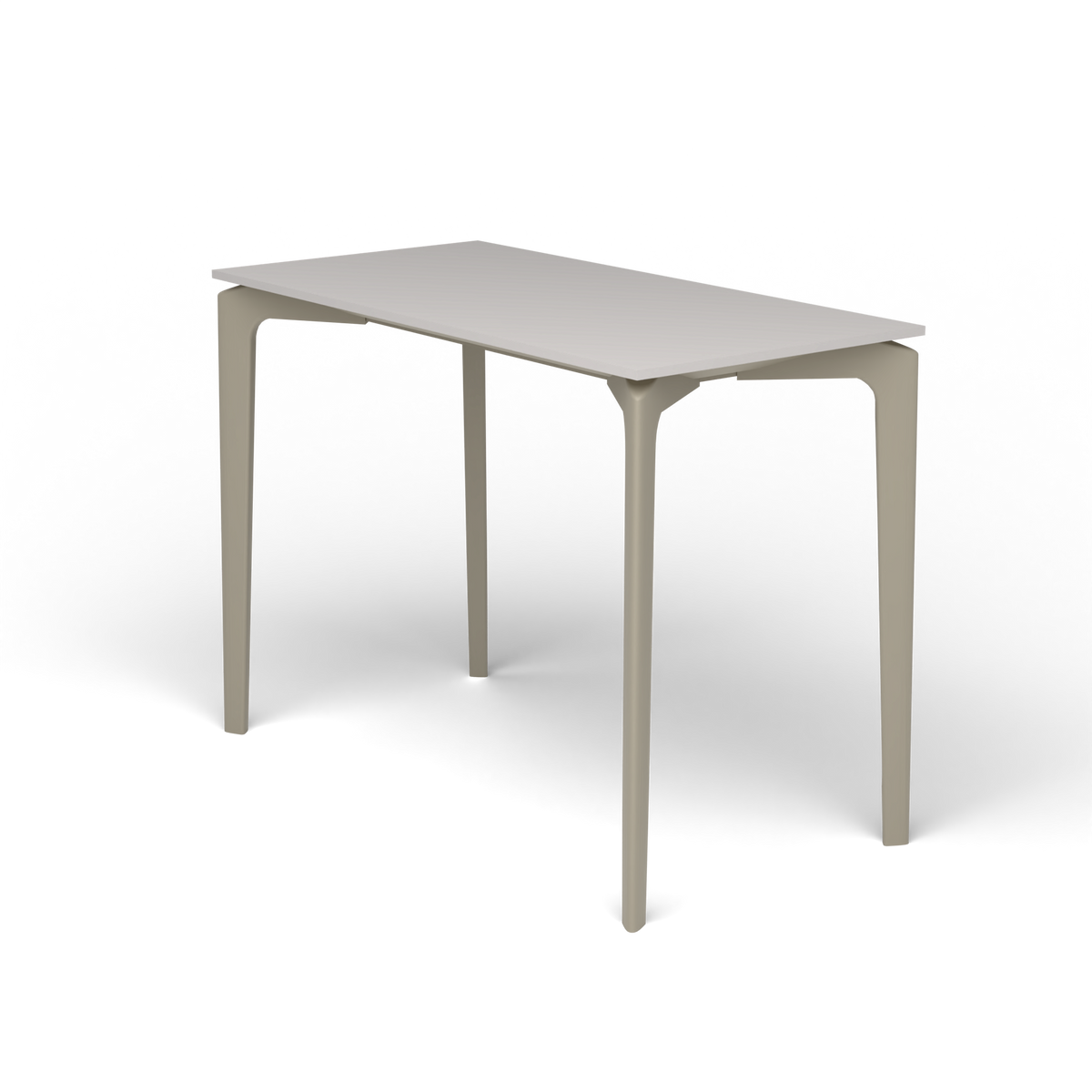 AllSize Console, 100 × 50 × 74 cm, Pearly Gold, Aluminium speckled Grey