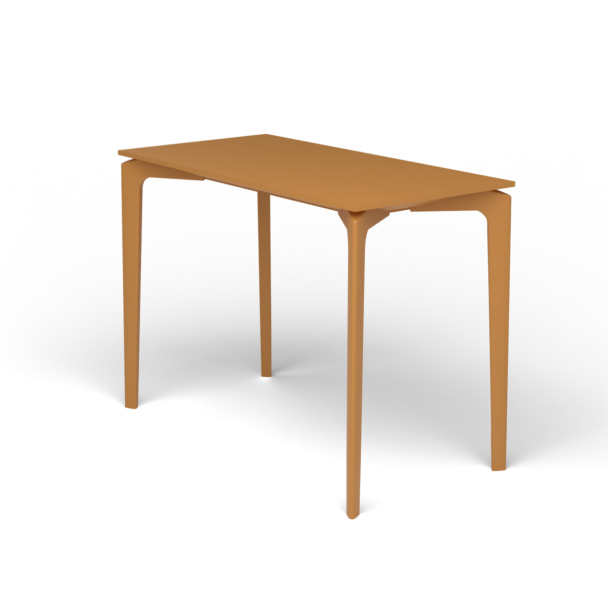 AllSize Console, 100 × 50 × 74 cm, Mustard Yellow, Gelakt aluminium (volgt onderstelkleur)