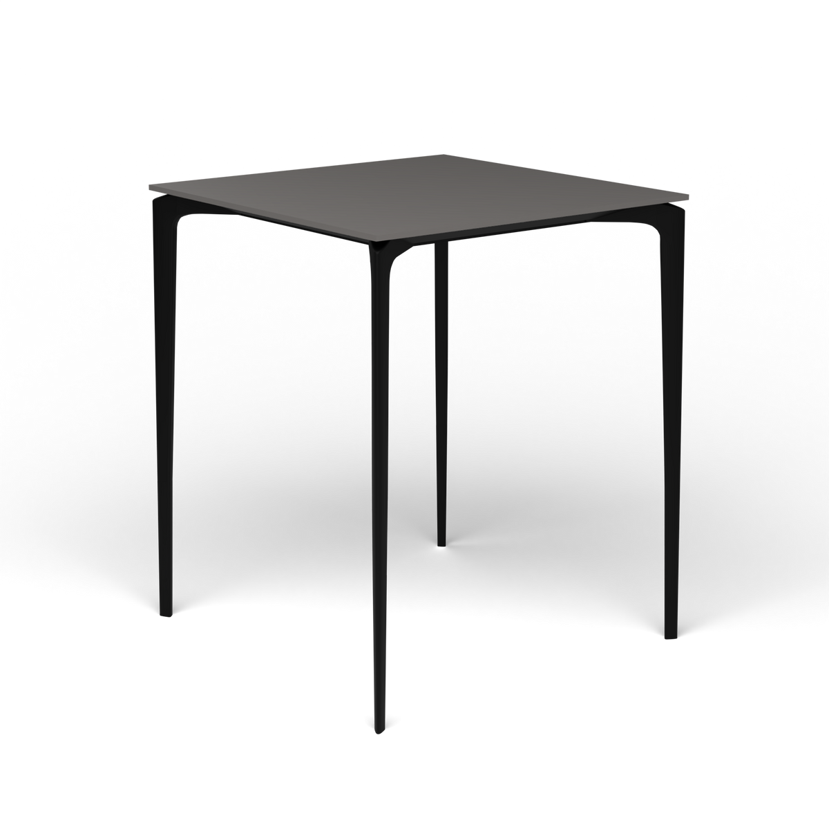 AllSize Bartafel, 90 × 90 × 110 cm, Black, Aluminium speckled Anthracite