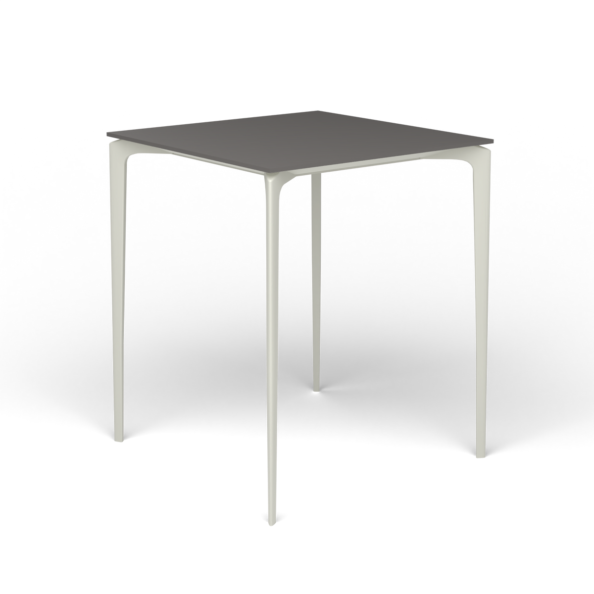 AllSize Bartafel, 90 × 90 × 110 cm, Powder Grey, Aluminium speckled Anthracite