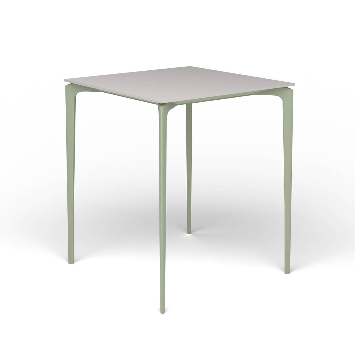 AllSize Bartafel, 90 × 90 × 110 cm, Green Tea, Aluminium speckled Grey