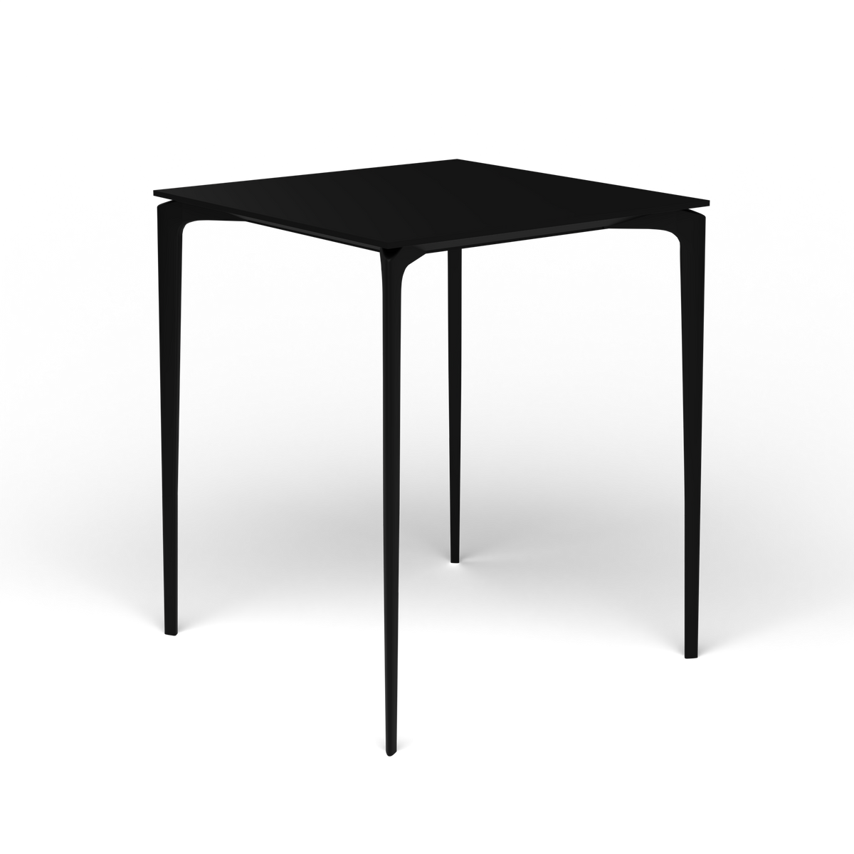 AllSize Bartafel, 90 × 90 × 110 cm, Black, Gelakt aluminium (volgt onderstelkleur)