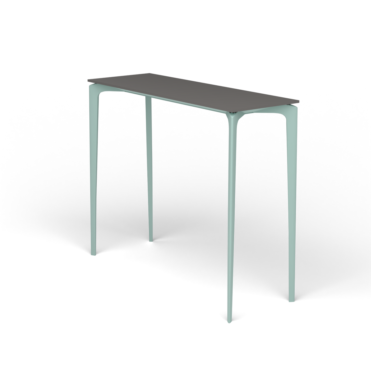 AllSize Bartafel, 130 × 45 × 110 cm, Light Blue, Aluminium speckled Anthracite