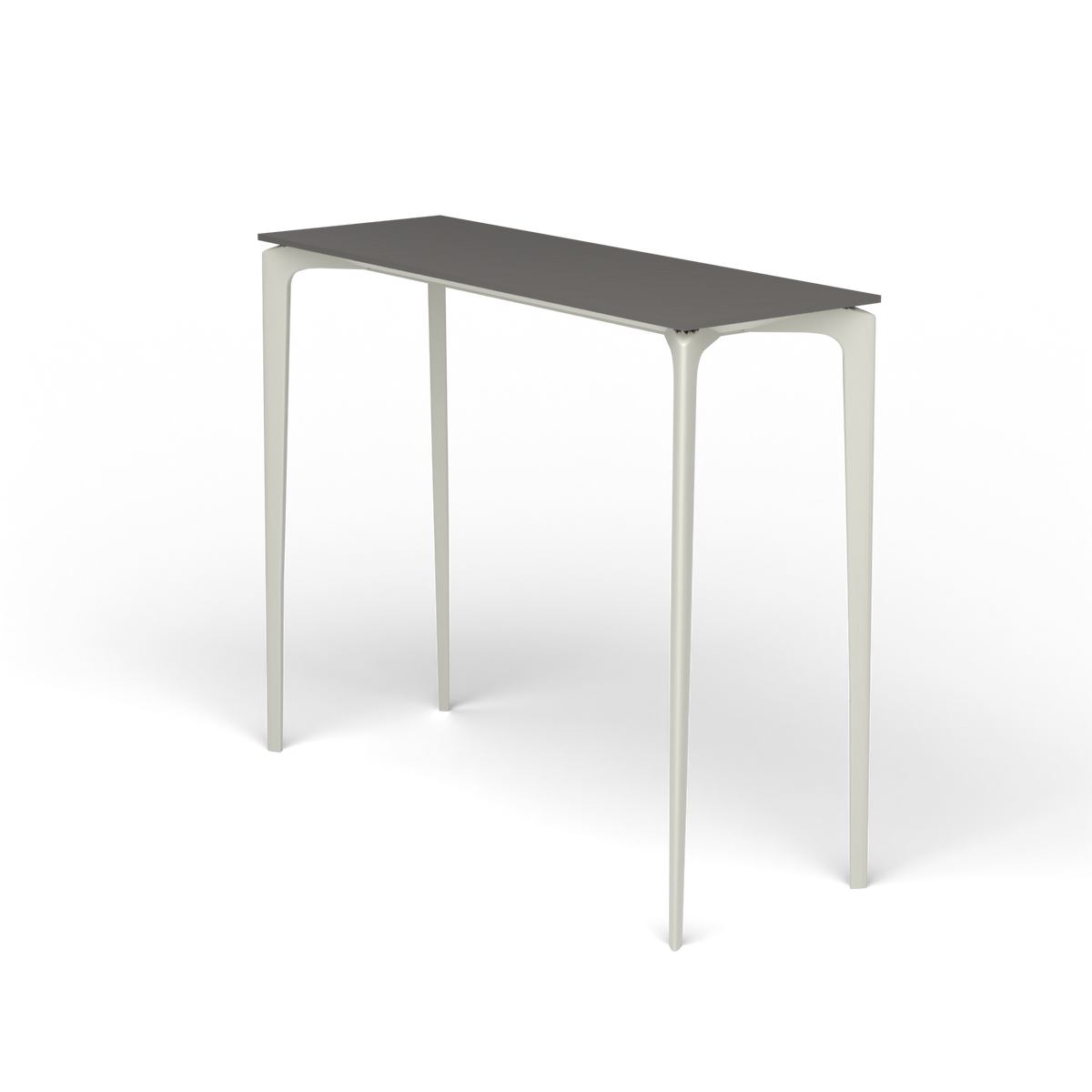 AllSize Bartafel, 130 × 45 × 110 cm, Powder Grey, Aluminium speckled Anthracite