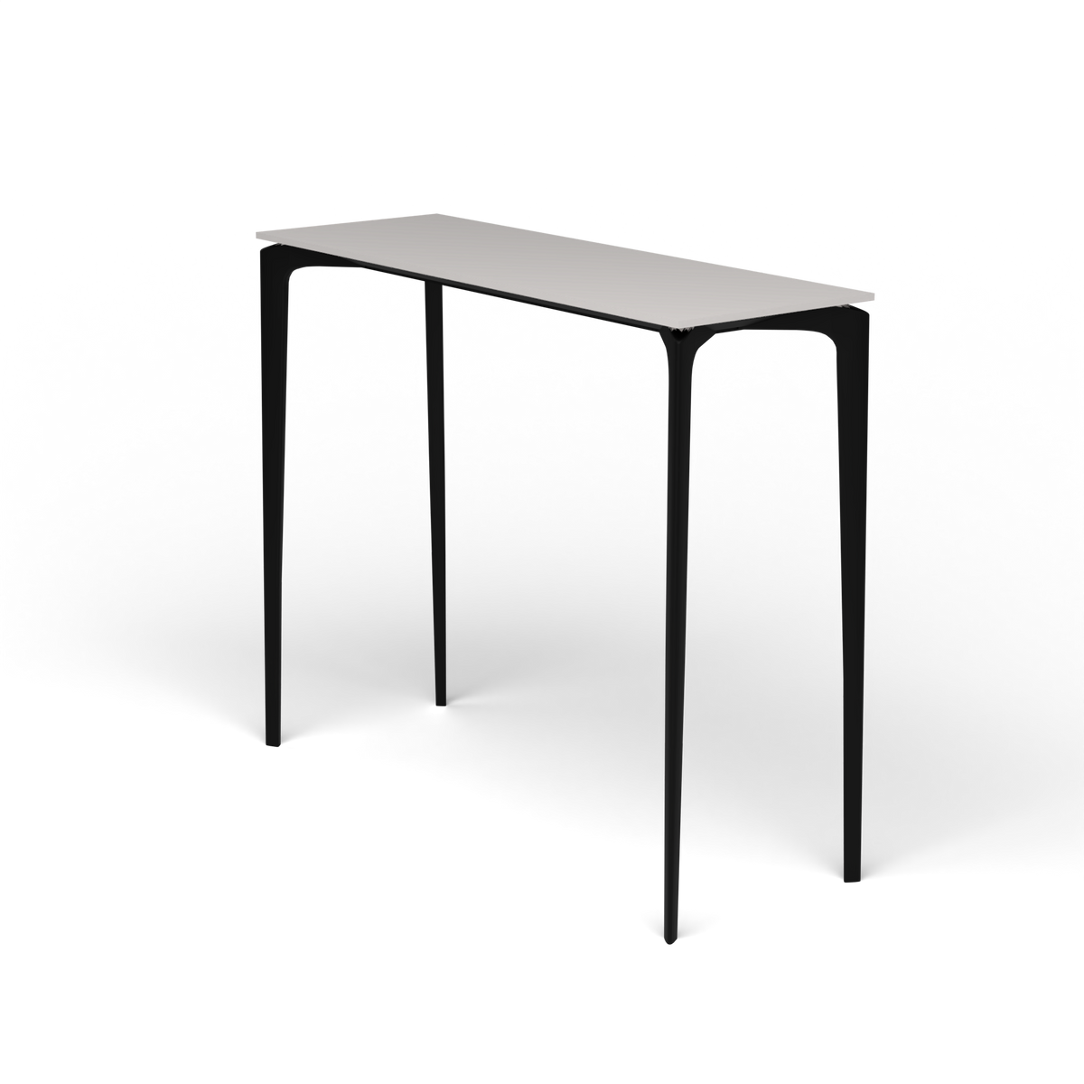 AllSize Bartafel, 130 × 45 × 110 cm, Black, Aluminium speckled Grey