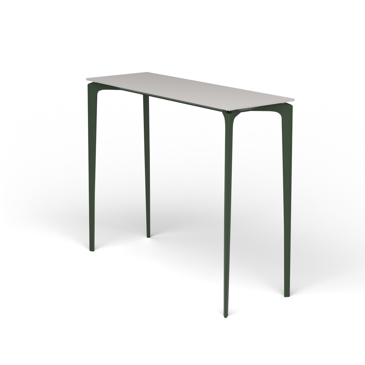 AllSize Bartafel, 130 × 45 × 110 cm, Bottle Green, Aluminium speckled Grey