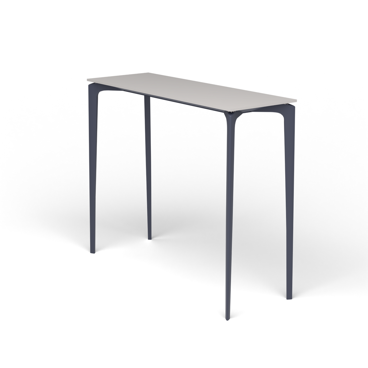 AllSize Bartafel, 130 × 45 × 110 cm, Grey Blue, Aluminium speckled Grey