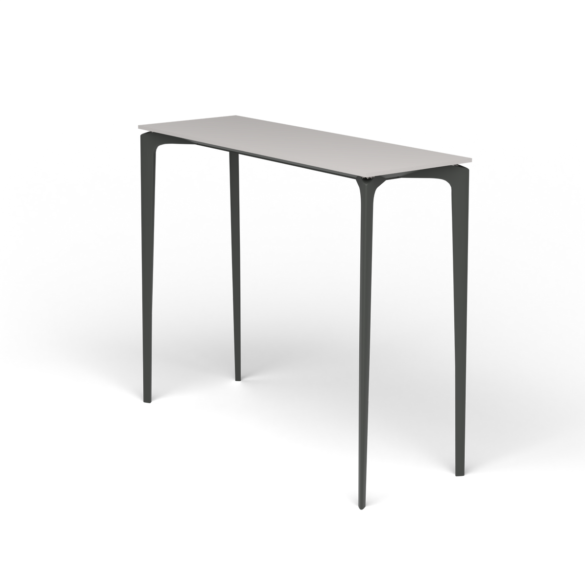 AllSize Bartafel, 130 × 45 × 110 cm, Metallic Grey, Aluminium speckled Grey