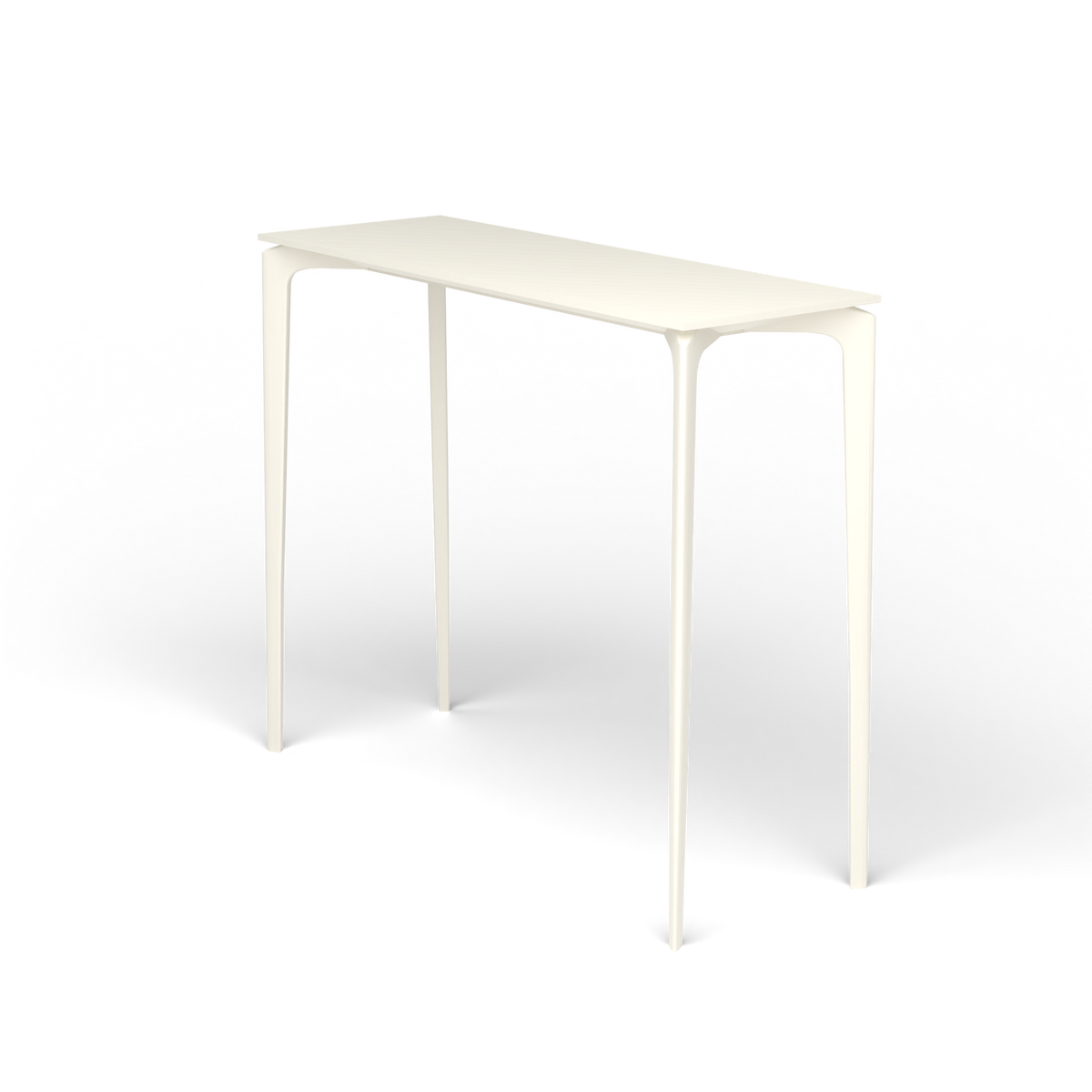 AllSize Bartafel, 130 × 45 × 110 cm, Antique White, Gelakt aluminium (volgt onderstelkleur)